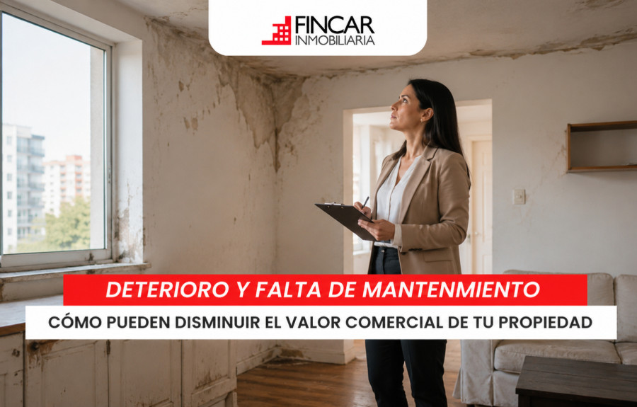 Deterioro y falta de mantenimiento: cómo pueden disminuir el valor comercial de tu propiedad
